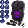 AKAI ABTS-808L PARTY SPEAKER ΦΟΡΗΤΟ ΗΧΕΙΟ BLUETOOTH ΜΕ LED, USB, AUX-IN ΚΑΙ ΜΙΚΡΟΦΩΝΟ 10W ΓΙΑ ΚΑΡΑΟΚΕ