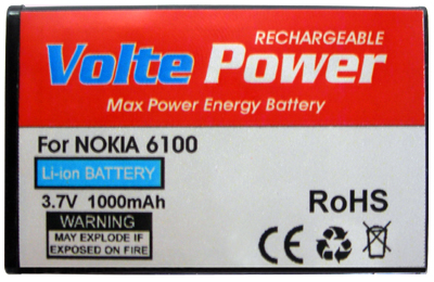 ΜΠΑΤΑΡΙΑ NOKIA 6100 1000mAh Li-ion ΜΕ ΠΛΑΤΗ VoltePower - Image 2