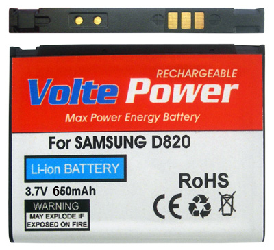 ΜΠΑΤΑΡΙΑ SAMSUNG D820/Z510 650mAh Li-ion VoltePower - Image 2