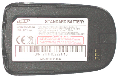 ΜΠΑΤΑΡΙΑ SAMSUNG X660 BLACK 850mAh Li-ion VoltePower - Image 2