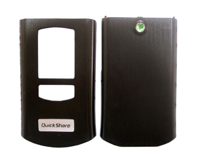 SONY ERICSSON V800 BLACK BACK-FRONT COVER - Image 2