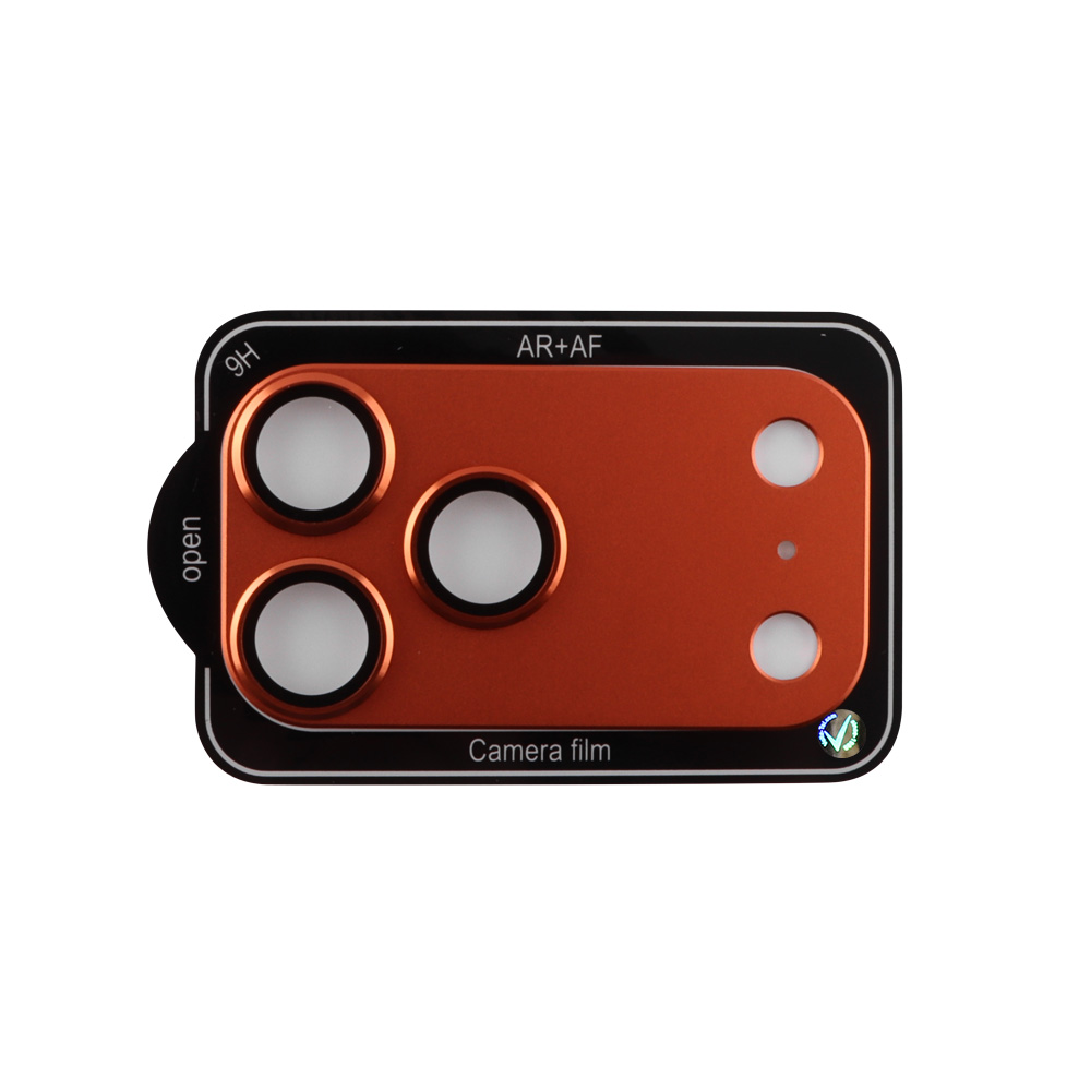 VOLTE-TEL CAMERA GLASS COVER IPHONE 17 PRO 6.3" 9H 0.30MM 3D AR ALUMINIUM-ELECTROPLATING FRAME ORANGE - Image 4