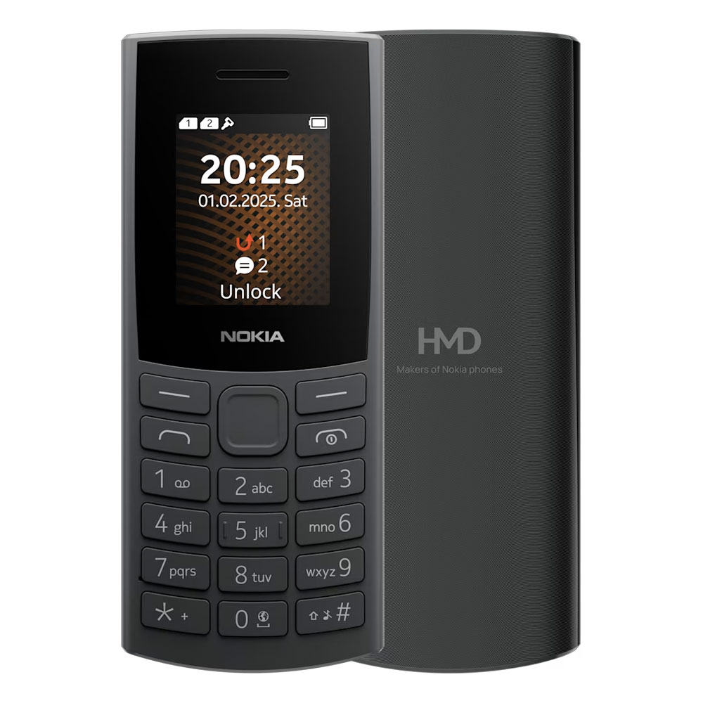 ΚΙΝΗΤΟ ΜΕ ΠΛΗΚΤΡΑ NOKIA 105 (2024) 4G 2ND EDITION 1.8" DUAL SIM (TA-1691) CHARCOAL GR
