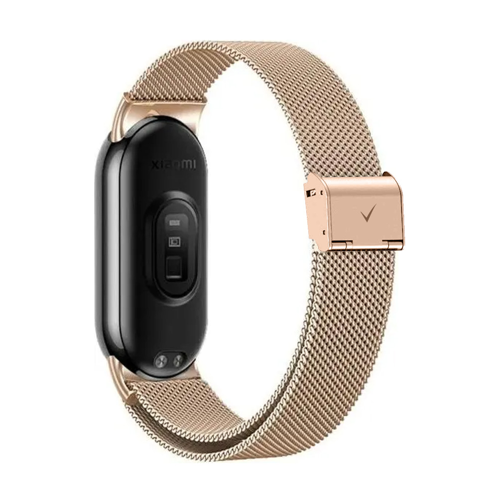 VOLTE-TEL VT155 ΛΟΥΡΑΚΙ ΡΟΛΟΓΙΟΥ ΜΕΤΑΛΛΙΚΟ XIAOMI SMART BAND 8/SMART BAND 9/SMART BAND 10 MILAN ROSE GOLD - Image 4