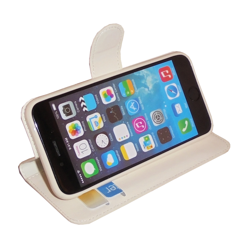 VOLTE-TEL ΘΗΚΗ IPHONE 6S/6 4.7" LEATHER-TPU BOOK STAND WHITE - Image 6