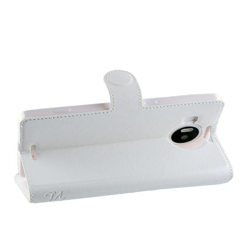 VOLTE-TEL ΘΗΚΗ MICROSOFT LUMIA 950 XL LEATHER-TPU BOOK STAND WHITE - Image 4