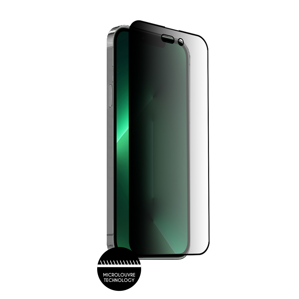 IDOL 1991 PREMIUM PRIVACY ANTISPY TEMPERED GLASS IPHONE 14 PRO MAX 6.7in 9H 0.25mm SEMI CURVED FULL GLUE BLACK - Image 7