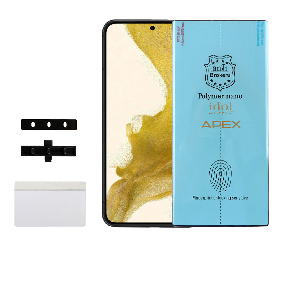 IDOL 1991 APEX POLYMER NANOTECH FILM SAMSUNG S22 5G S901 6.1in FINGER UNLOCK FULL COVER WITH INSTALLATION KIT - Image 9
