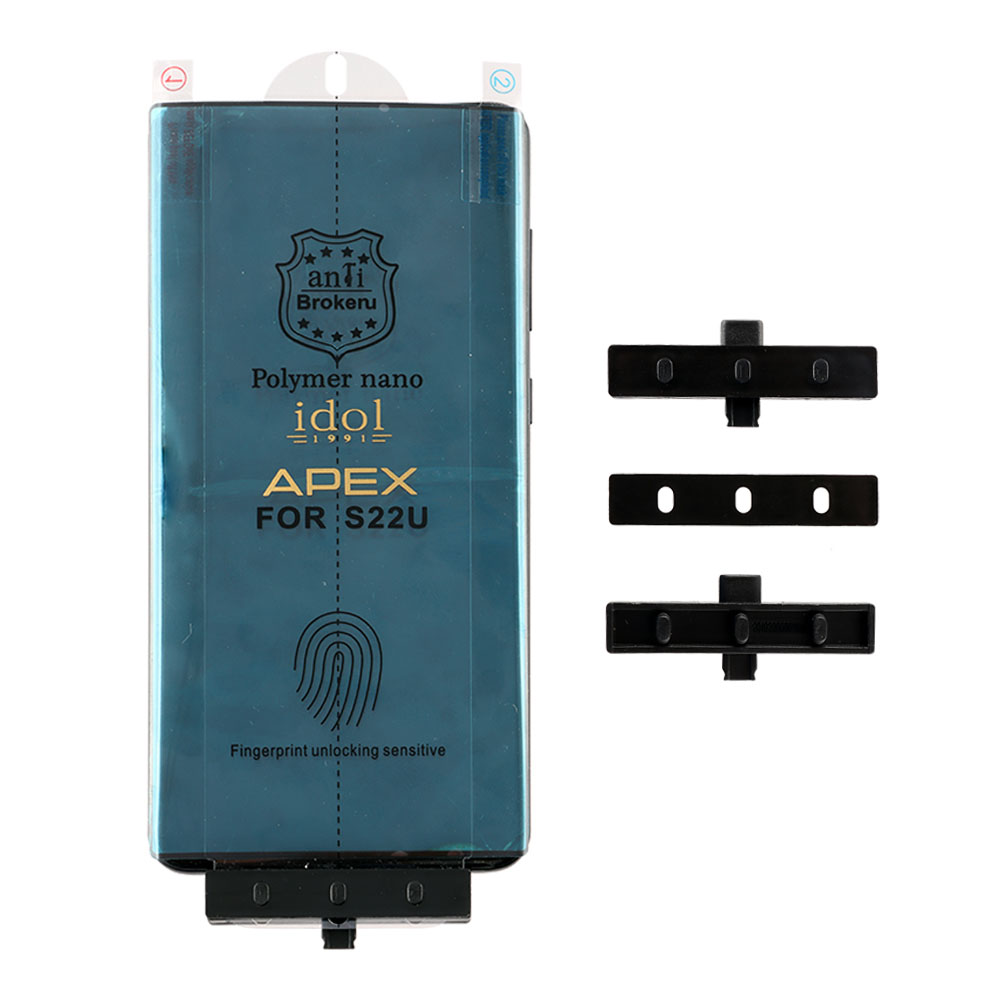IDOL 1991 APEX POLYMER NANOTECH FILM SAMSUNG S22 ULTRA 5G S908 6.8in FINGER UNLOCK FULL COVER WITH INSTALLATION KIT - Image 5