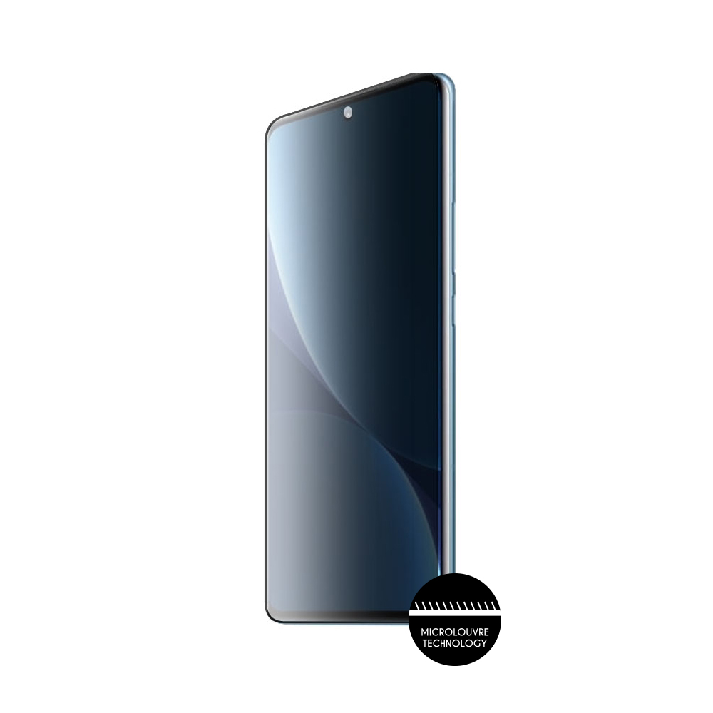 IDOL 1991 PRIVACY ANTISPY TEMPERED GLASS XIAOMI 12 PRO 6.73in 9H 0.25mm 3D SEMI CURVED EDGE GLUE BLACK - Image 6