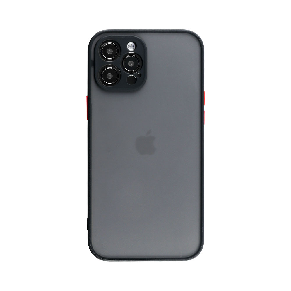 LIME ΘΗΚΗ IPHONE 15 PRO 6.1" HARDSHELL FUSION FULL CAMERA PROTECTION BLACK WITH RED KEYS - Image 7