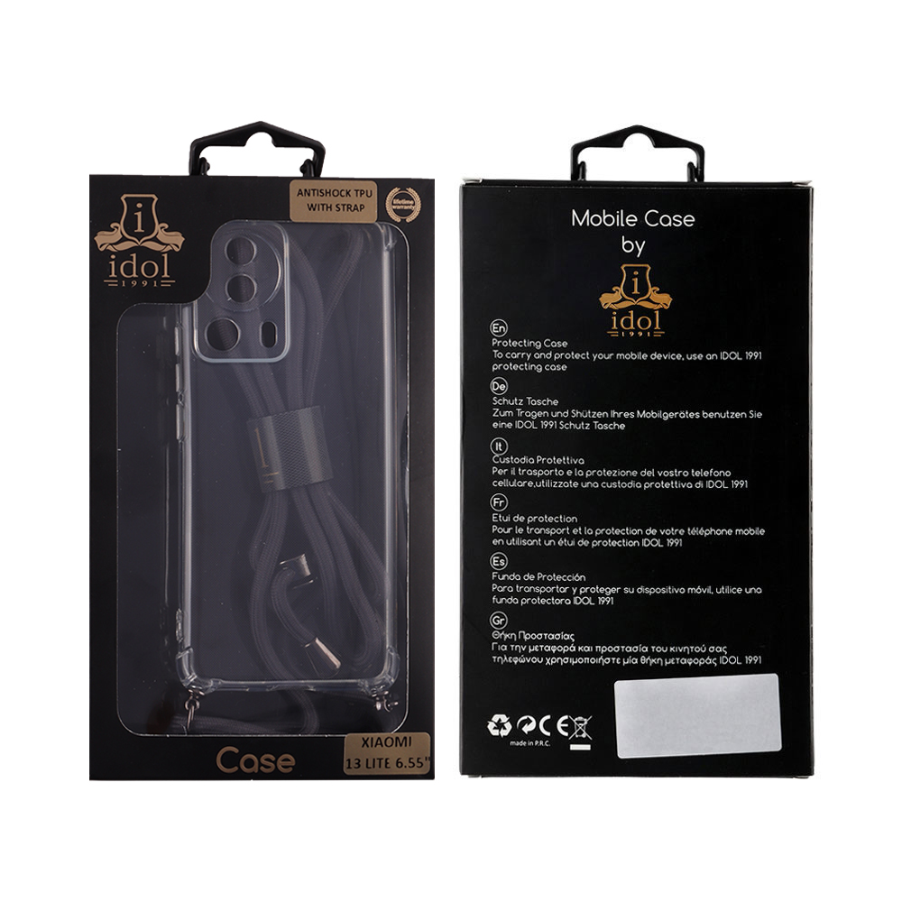 IDOL 1991 ANTISHOCK AIR TPU ΘΗΚΗ XIAOMI 13 LITE 6.55in WITH STRAP FULL CAMERA PROTECTION ΔΙΑΦΑΝΗ - Image 2