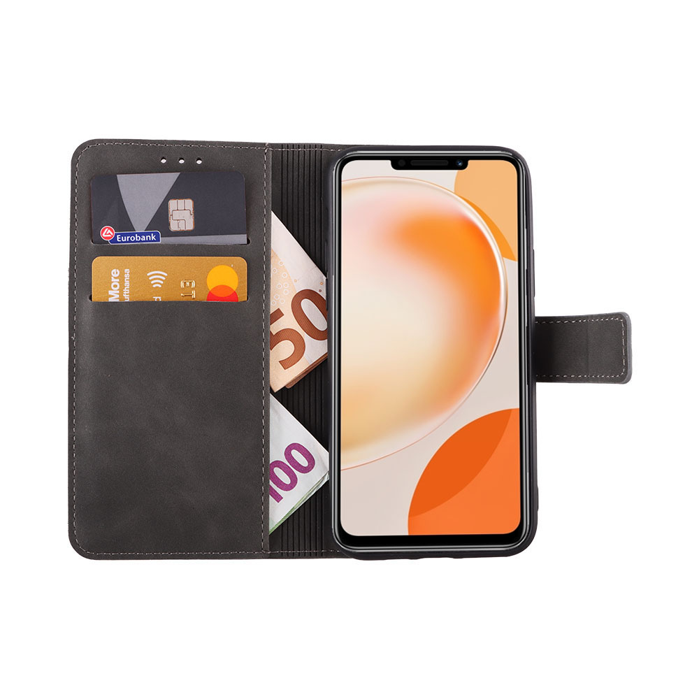 LIME ESSENTIAL ΘΗΚΗ HUAWEI NOVA Y91 6.95in MAGNET BOOK STAND CLIP GREY - Image 5