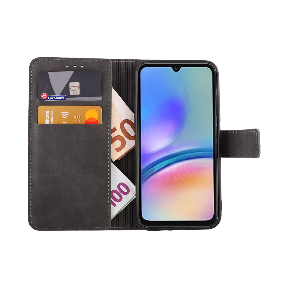 LIME ESSENTIAL ΘΗΚΗ SAMSUNG A05s 4G A057/F14 4G E145 6.7in MAGNET BOOK STAND CLIP GREY - Image 5