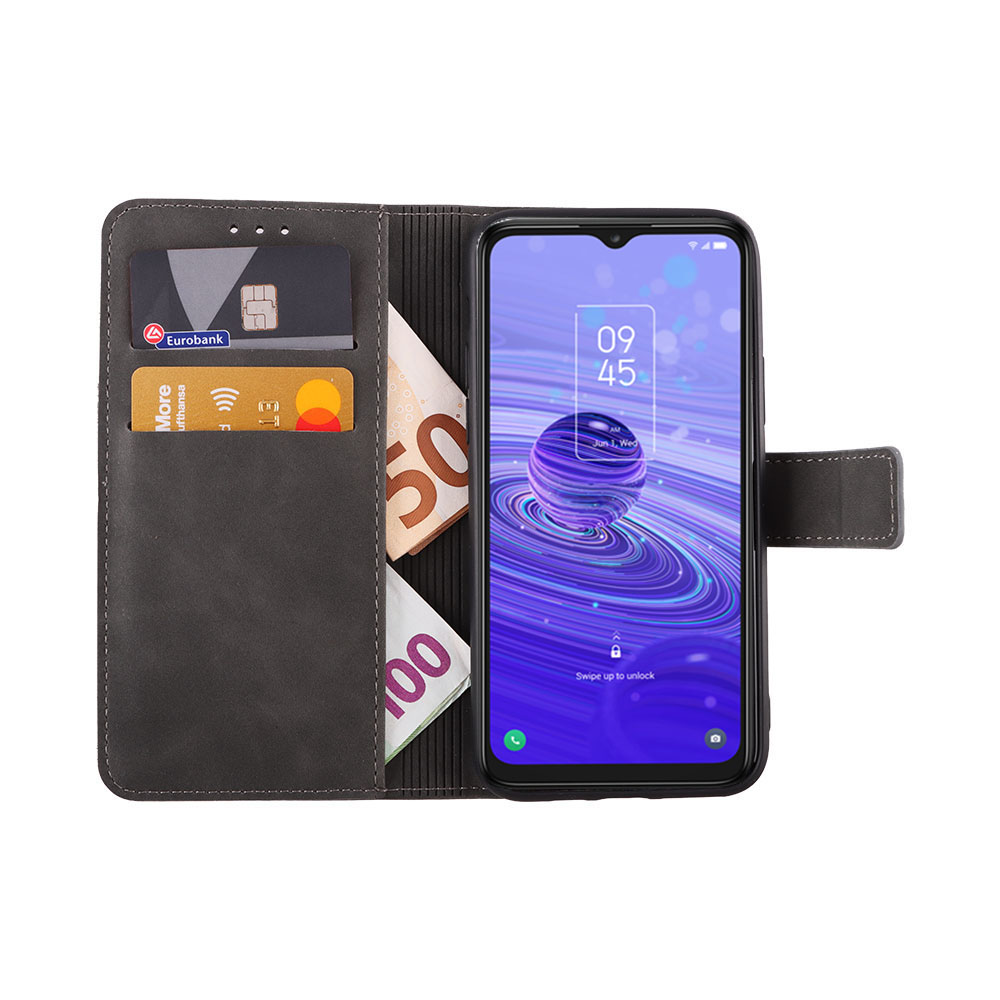 LIME ESSENTIAL ΘΗΚΗ TCL 40R 5G T771 6.6in MAGNET BOOK STAND CLIP GREY - Image 5