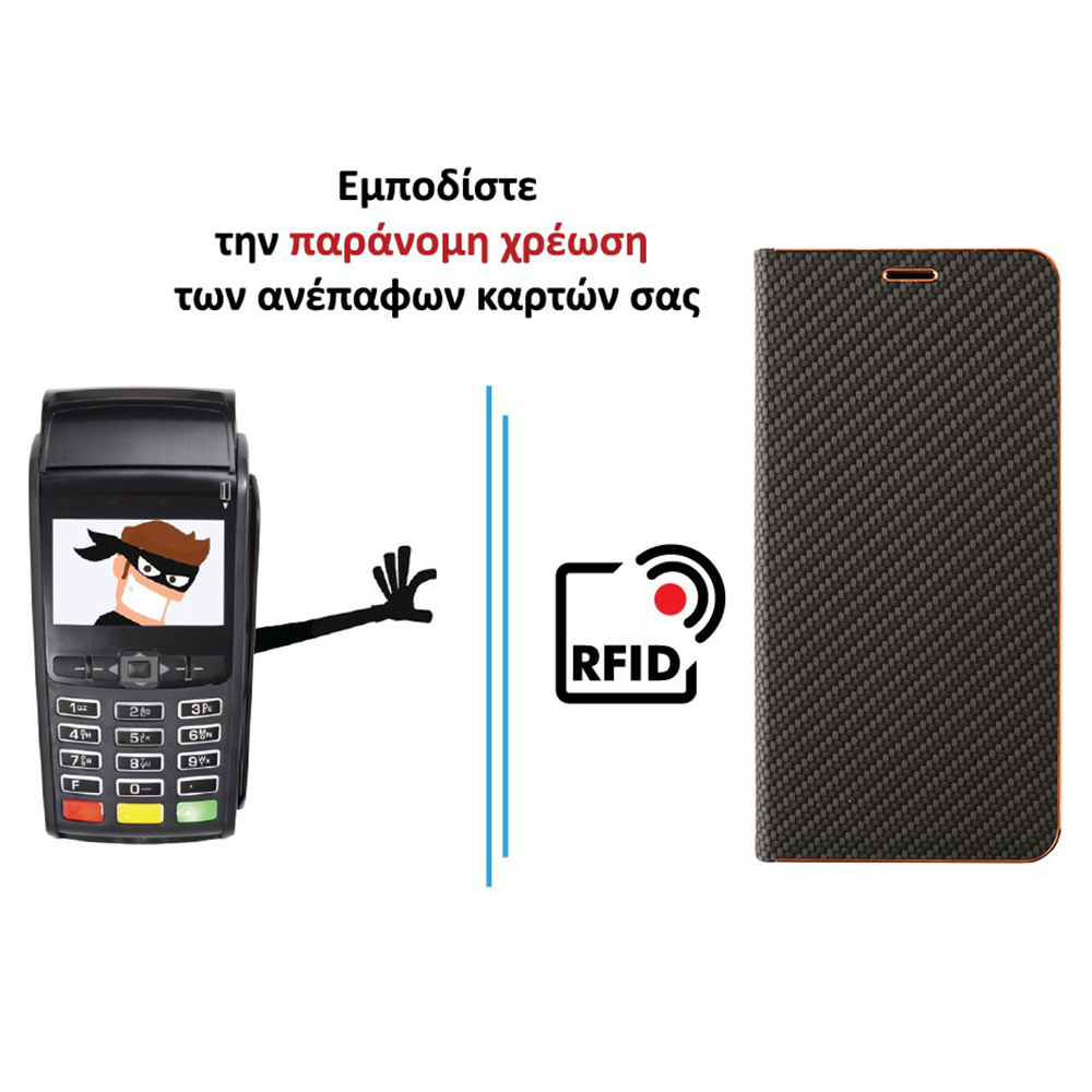 IDOL 1991 ELITE PRO ΘΗΚΗ VIVO Y22/Y22s 6.55in ANTI-RFID BOOK STAND BLACK - Image 5