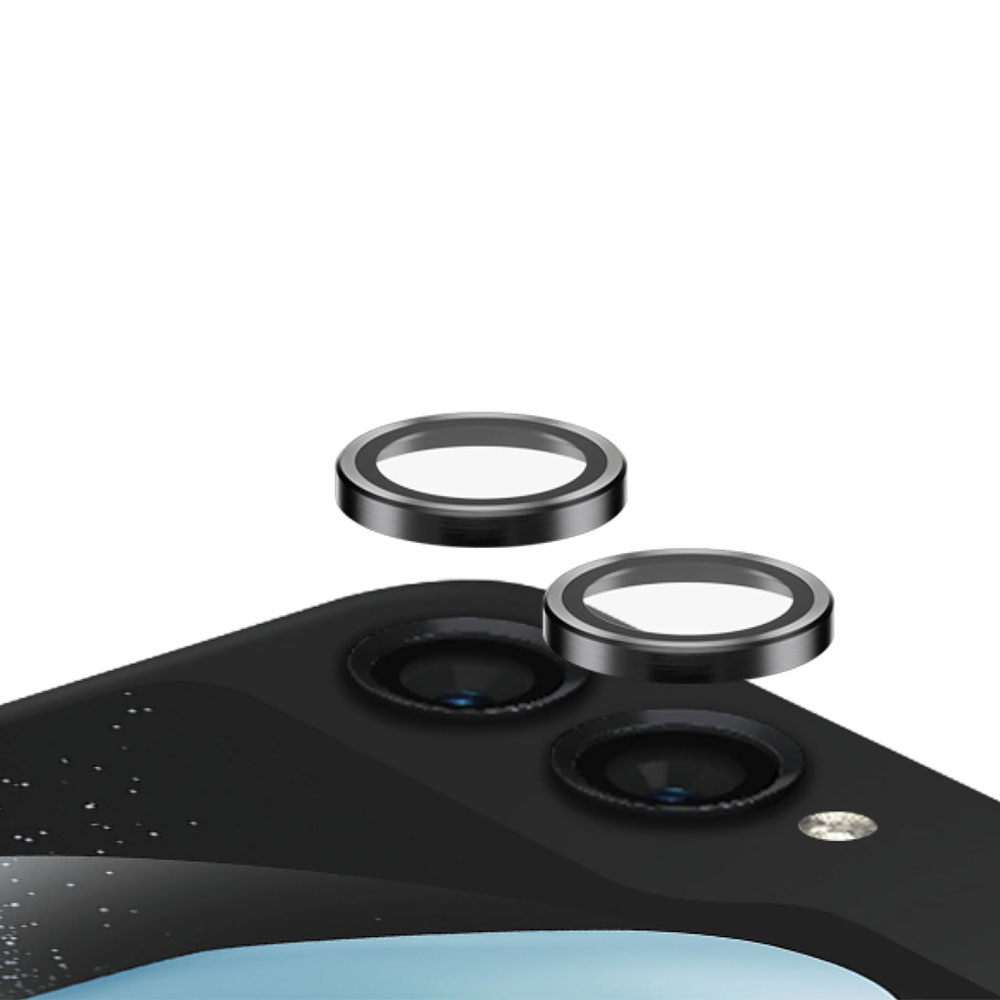 VOLTE-TEL CAMERA GLASS COVER SAMSUNG Z FLIP 5 5G F731 6.7in 9H 0.30MM EASY APPLICATION BLACK - Image 4