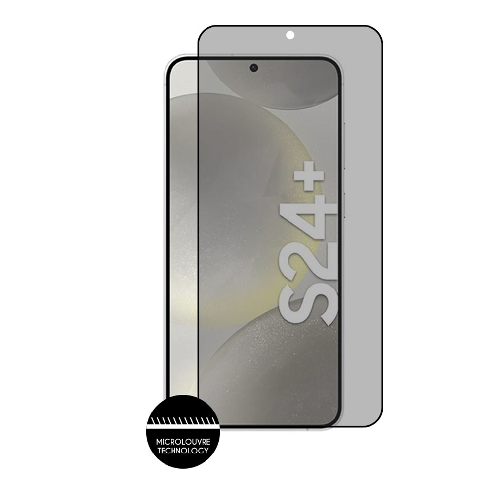 IDOL 1991 PRIVACY ANTISPY TEMPERED GLASS SAMSUNG S24 PLUS 5G 6.7in 9H 0.25mm 3D SEMI CURVED EDGE GLUE FINGER UNLOCK BLACK - Image 6