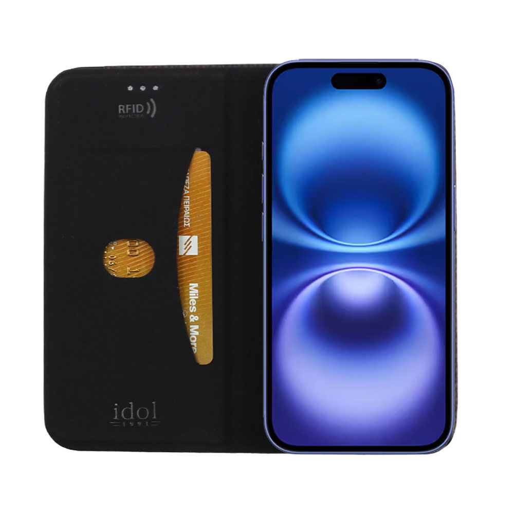 IDOL 1991 ELITE ΘΗΚΗ IPHONE 16 6.1in ANTI-RFID BOOK STAND BLACK - Image 7