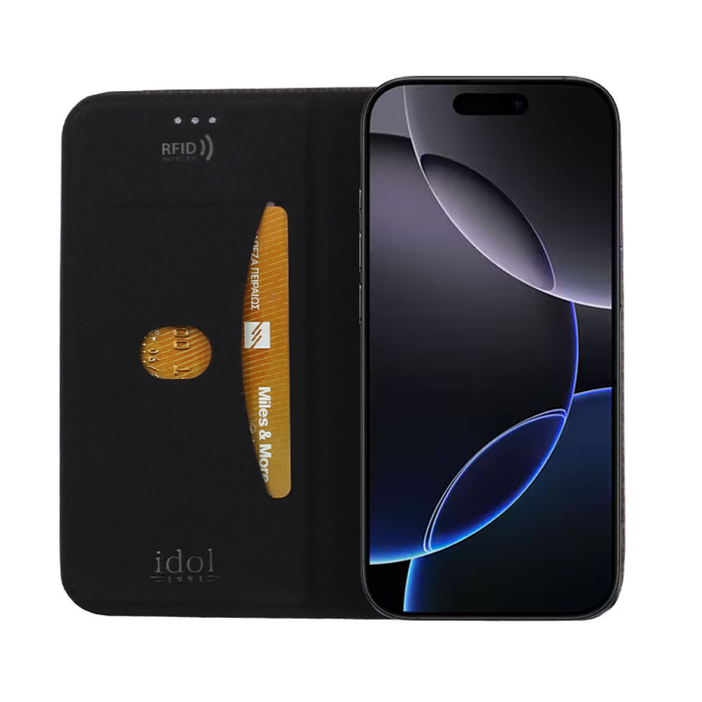 IDOL 1991 ELITE ΘΗΚΗ IPHONE 16 PRO MAX 6.9in ANTI-RFID BOOK STAND BLACK - Image 7