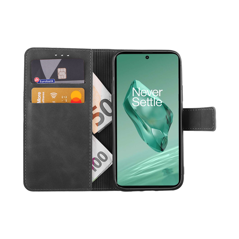 LIME ESSENTIAL ΘΗΚΗ ONEPLUS 12 5G 6.82in MAGNET BOOK STAND CLIP GREY - Image 5
