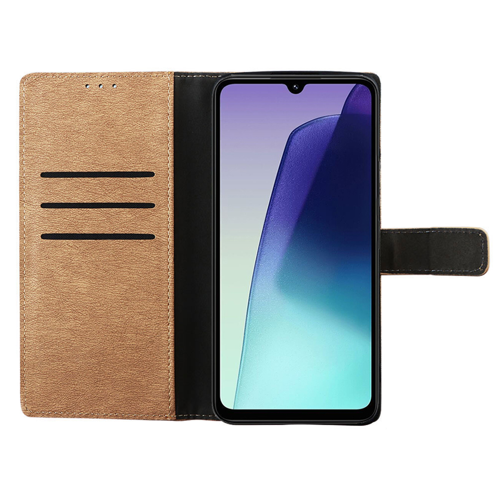 VOLTE-TEL ALLURE ΘΗΚΗ XIAOMI REDMI 14C/ REDMI A4/ POCO C75 6.88in MAGNET BOOK STAND CLIP GOLD - Image 6