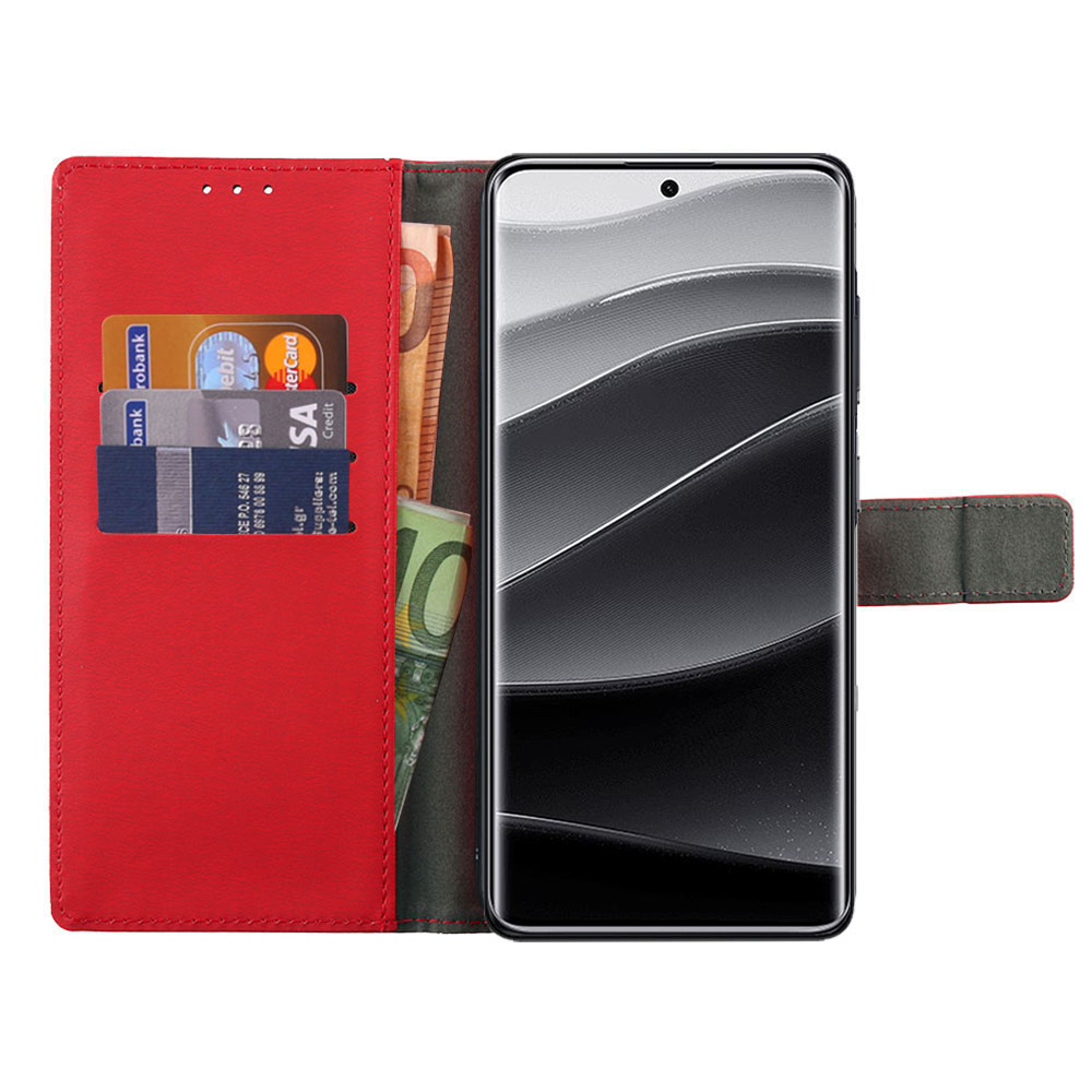 VOLTE-TEL ALLURE ΘΗΚΗ XIAOMI REDMI NOTE 14 PRO PLUS 5G 6.67in MAGNET BOOK STAND CLIP RED - Image 6