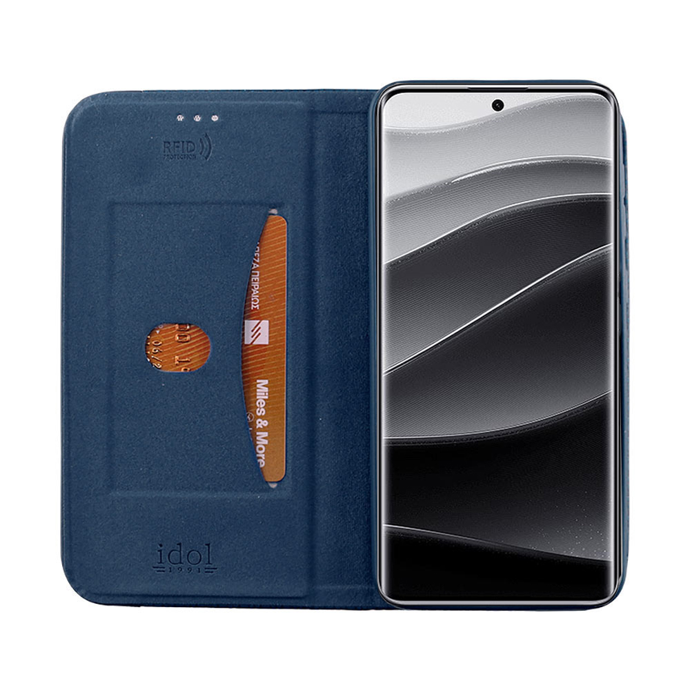 IDOL 1991 ELITE ΘΗΚΗ XIAOMI REDMI NOTE 14 PRO PLUS 5G 6.67in ANTI-RFID BOOK STAND BLUE - Image 7