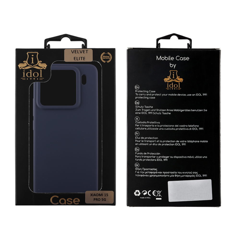 IDOL 1991 VELVET ELITE TPU ΘΗΚΗ XIAOMI 15 PRO 5G 6.73in 4 SIDE CAMERA GUARD BLUE - Image 2