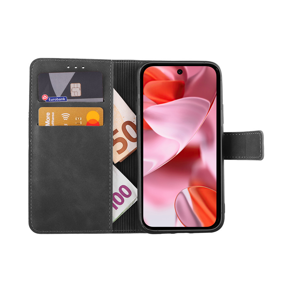 LIME ESSENTIAL ΘΗΚΗ GOOGLE PIXEL 9A 5G 6.3in MAGNET BOOK STAND CLIP GREY - Image 5