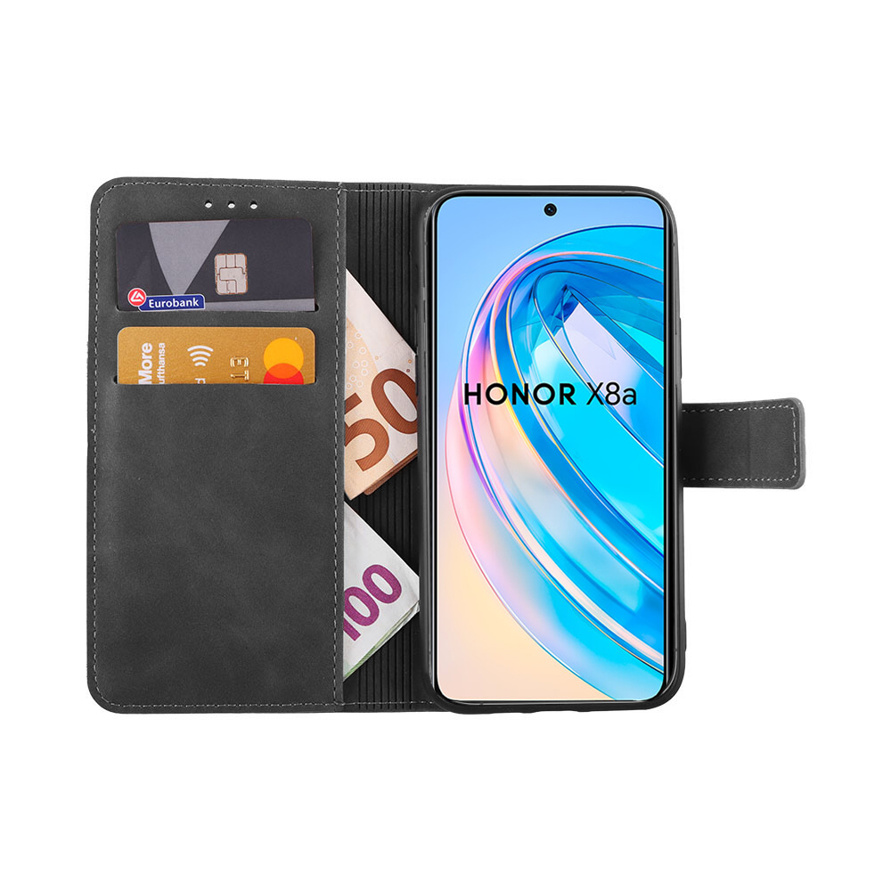 LIME ESSENTIAL ΘΗΚΗ HONOR X8A 6.7in MAGNET BOOK STAND CLIP GREY - Image 5