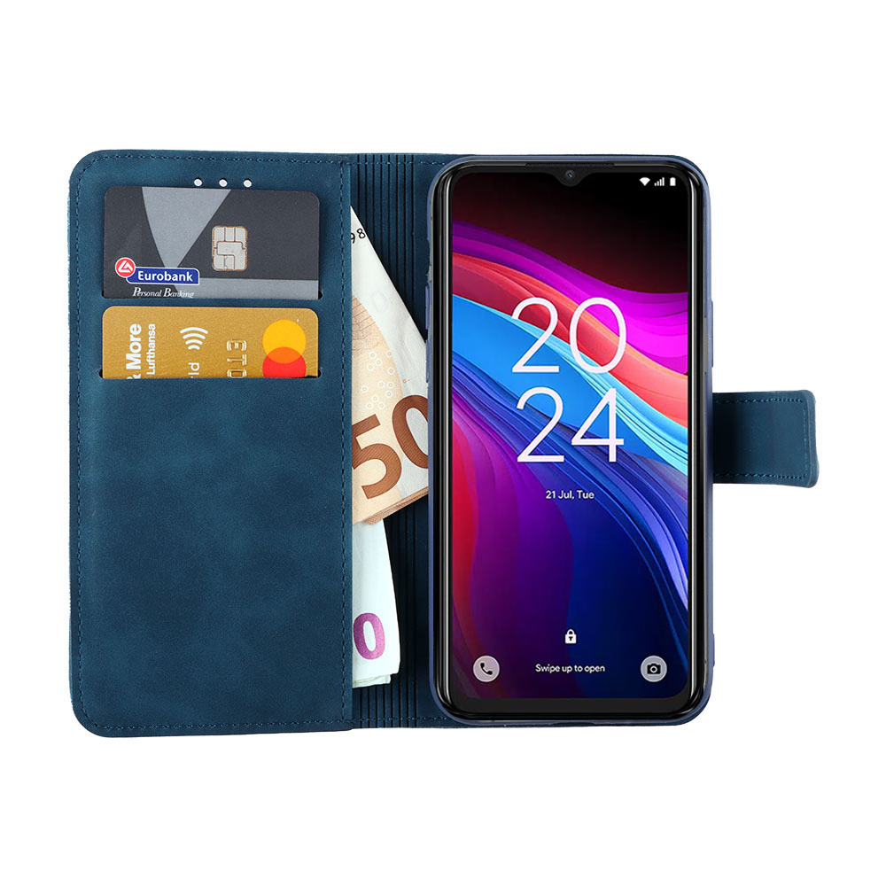 LIME ESSENTIAL ΘΗΚΗ TCL 503 6.6in MAGNET BOOK STAND CLIP DARK BLUE - Image 5