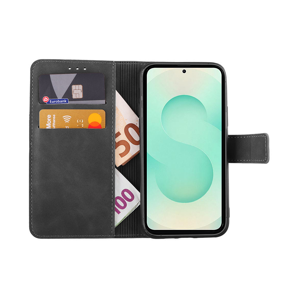 LIME ESSENTIAL ΘΗΚΗ SAMSUNG S25 PLUS 5G S936 6.7in MAGNET BOOK STAND CLIP GREY - Image 5