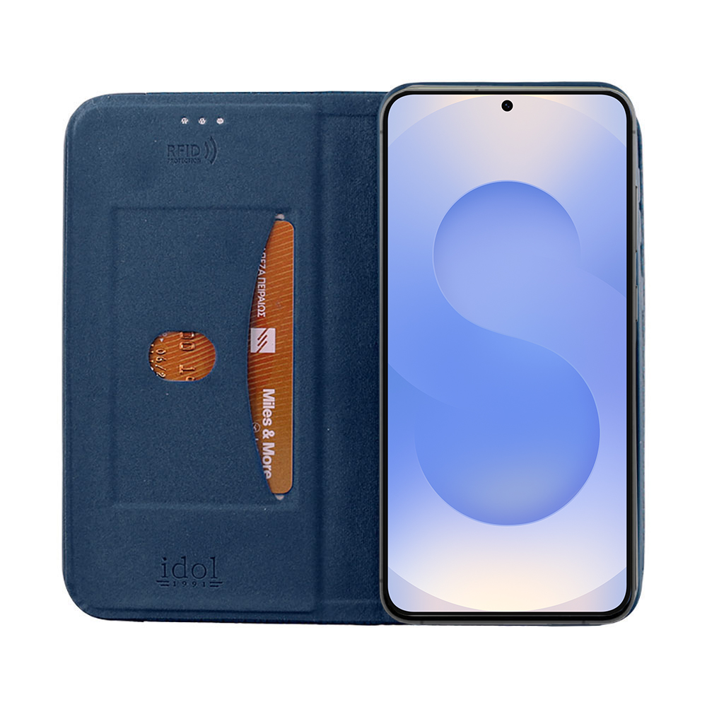 IDOL 1991 ELITE ΘΗΚΗ SAMSUNG S25 5G S931 6.2in ANTI-RFID BOOK STAND BLUE - Image 7