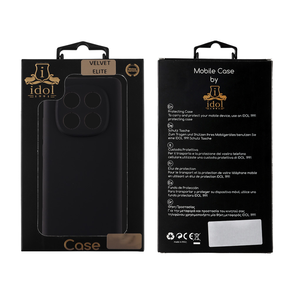 IDOL 1991 VELVET ELITE TPU ΘΗΚΗ XIAOMI REDMI NOTE 14 PRO 4G 6.67in 4 SIDE FULL CAMERA PROTECTION BLACK - Image 2