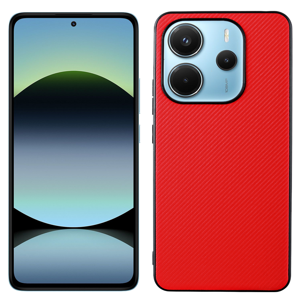 VOLTE-TEL CARBON LIFT ΘΗΚΗ XIAOMI REDMI NOTE 14 4G 6.67in CAMERA GUARD RED - Image 5