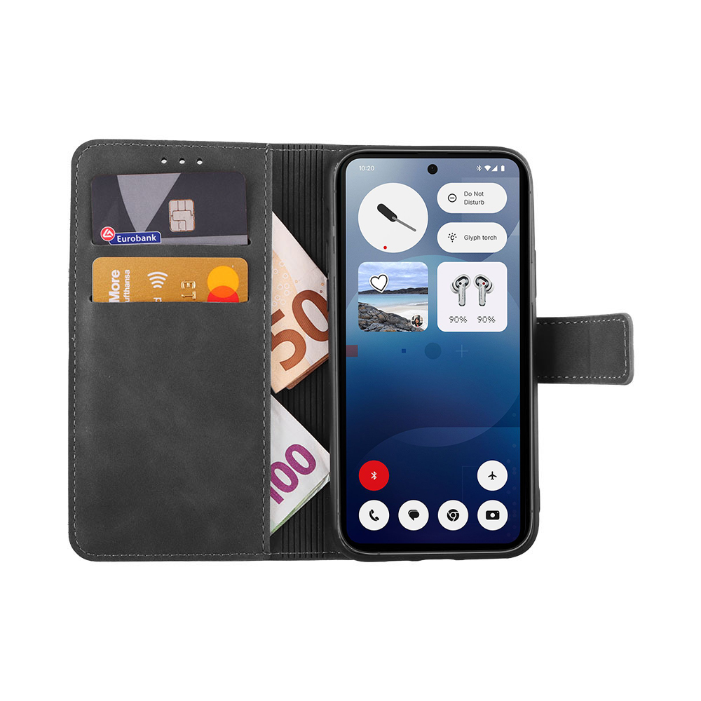 LIME ESSENTIAL ΘΗΚΗ NOTHING PHONE 3a 5G 6.77in MAGNET BOOK STAND CLIP GREY - Image 5