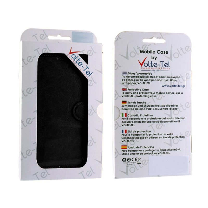 VOLTE-TEL ΘΗΚΗ LG G3 D855 LEATHER-TPU BOOK STAND BLACK - Image 2