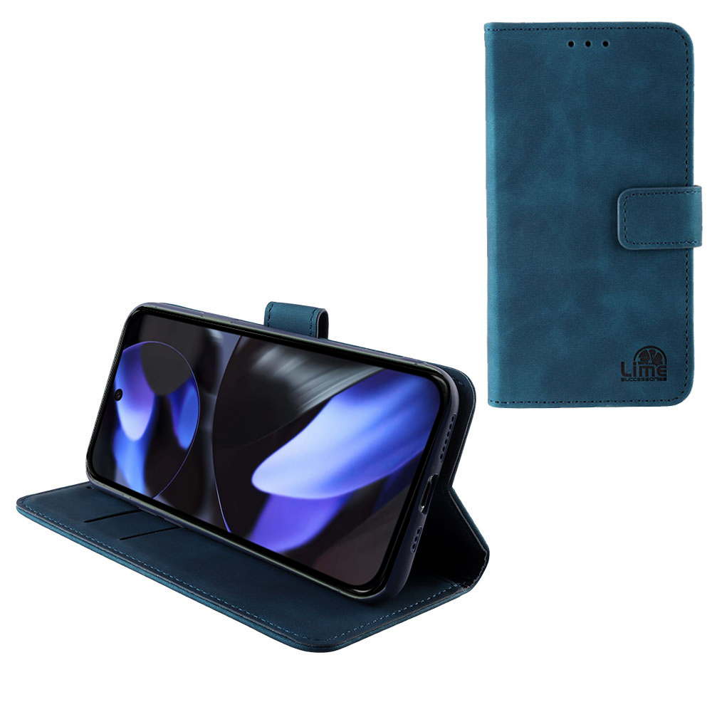 LIME ESSENTIAL ΘΗΚΗ GOOGLE PIXEL 10/PIXEL 10 PRO 5G 6.3in MAGNET BOOK STAND CLIP DARK BLUE