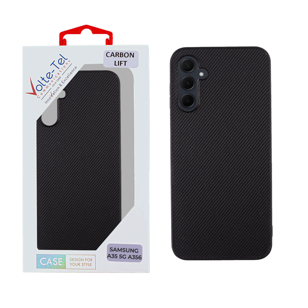 VOLTE-TEL CARBON LIFT ΘΗΚΗ SAMSUNG A35 5G A356 6.6in CAMERA GUARD BLACK