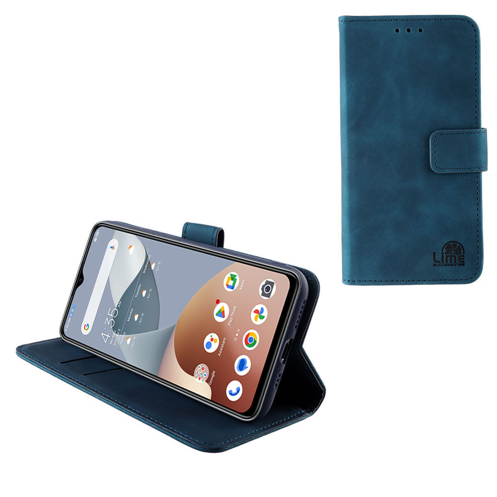 LIME ESSENTIAL ΘΗΚΗ NOVA 5G PHONE 6.52in MAGNET BOOK STAND CLIP DARK BLUE