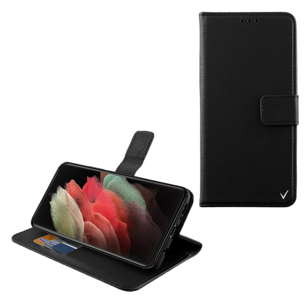 VOLTE-TEL ALLURE ΘΗΚΗ SAMSUNG S21 ULTRA 5G G998 6.8in MAGNET BOOK STAND CLIP BLACK