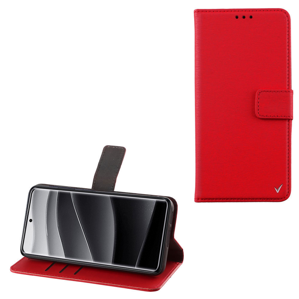 VOLTE-TEL ALLURE ΘΗΚΗ XIAOMI REDMI NOTE 14 PRO PLUS 5G 6.67in MAGNET BOOK STAND CLIP RED