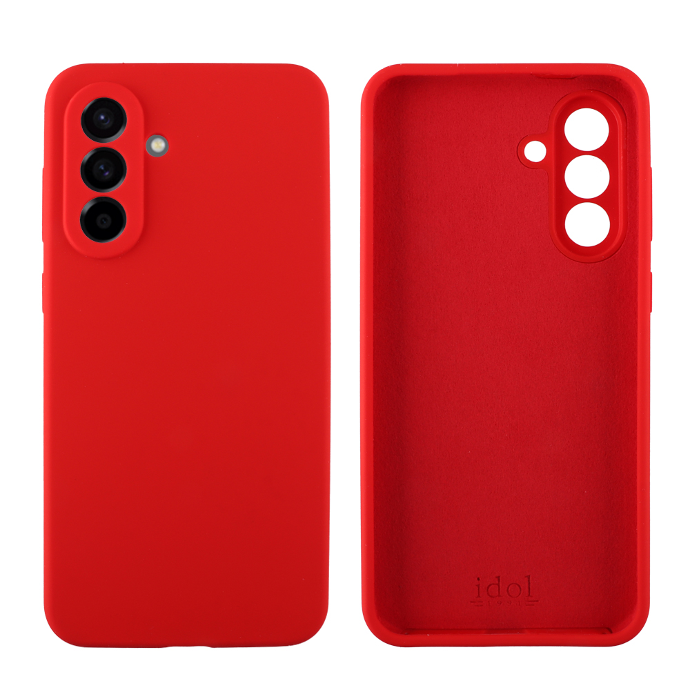 IDOL 1991 VELVET ELITE TPU ΘΗΚΗ SAMSUNG A56 5G A566 6.7in 4 SIDE FULL CAMERA PROTECTION RED