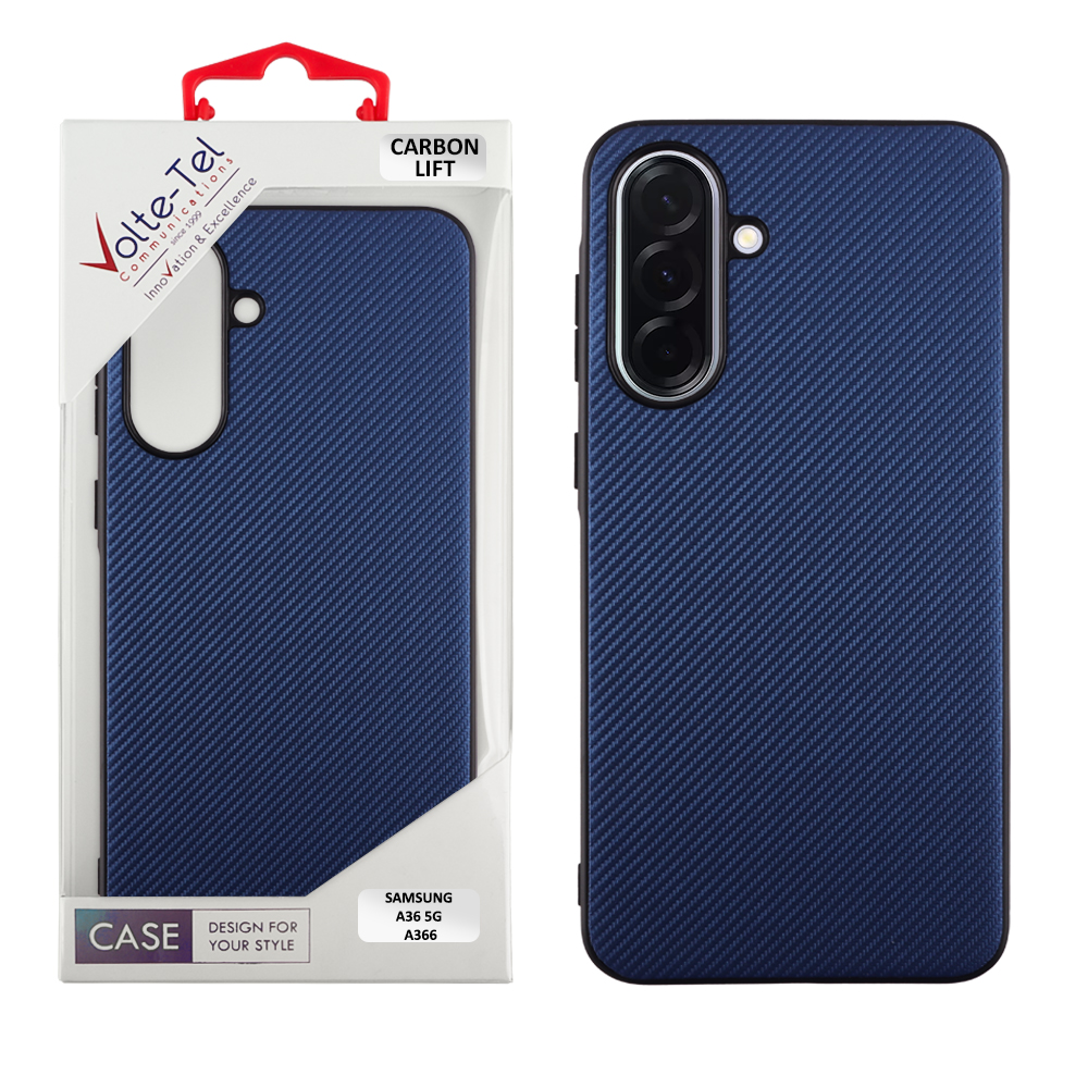 VOLTE-TEL CARBON LIFT ΘΗΚΗ SAMSUNG A36 5G A366 6.7in CAMERA GUARD BLUE