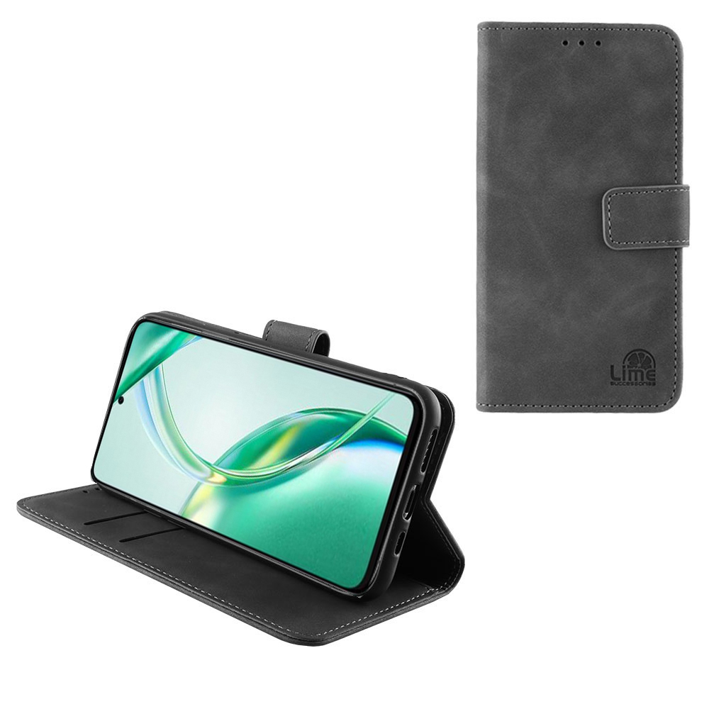 LIME ESSENTIAL ΘΗΚΗ HONOR 200 SMART 5G 6.8in MAGNET BOOK STAND CLIP GREY
