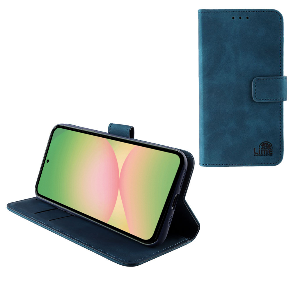 LIME ESSENTIAL ΘΗΚΗ SAMSUNG A56 5G A566 6.7in MAGNET BOOK STAND CLIP DARK BLUE