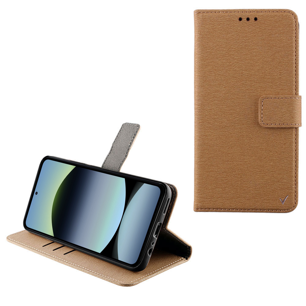 VOLTE-TEL ALLURE ΘΗΚΗ XIAOMI REDMI NOTE 14 4G 6.67in MAGNET BOOK STAND CLIP GOLD