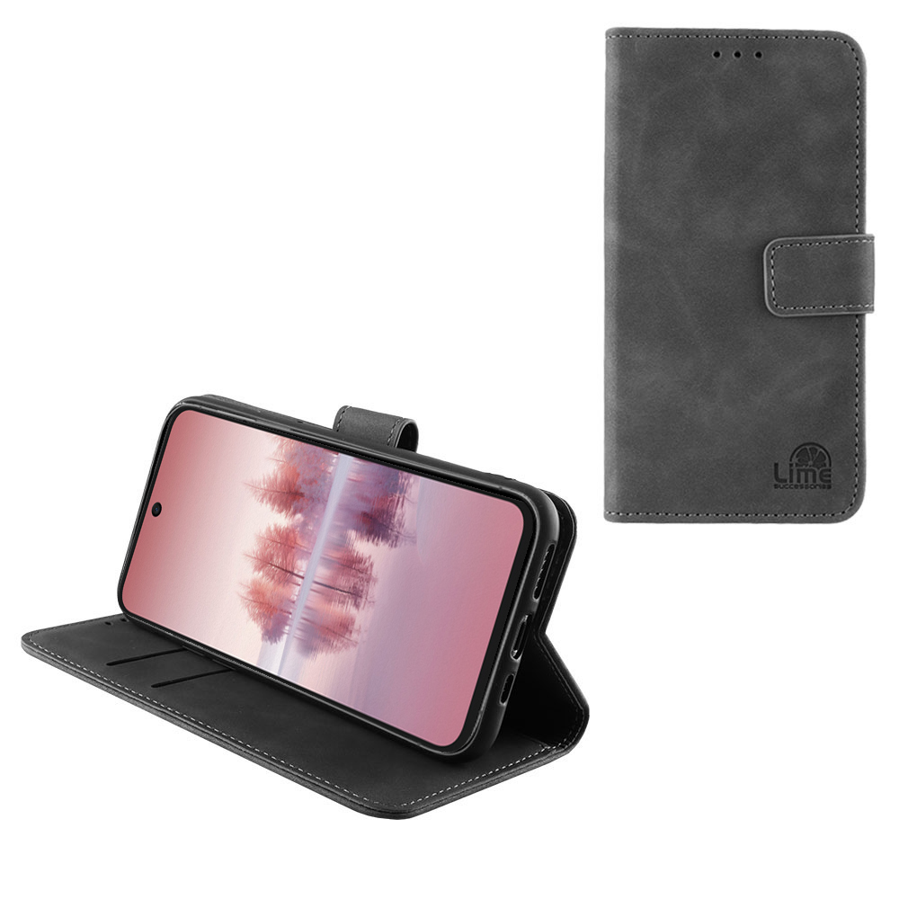 LIME ESSENTIAL ΘΗΚΗ TCL 60/ 60 SE NXTPAPER/ 60R 6.7in MAGNET BOOK STAND CLIP GREY