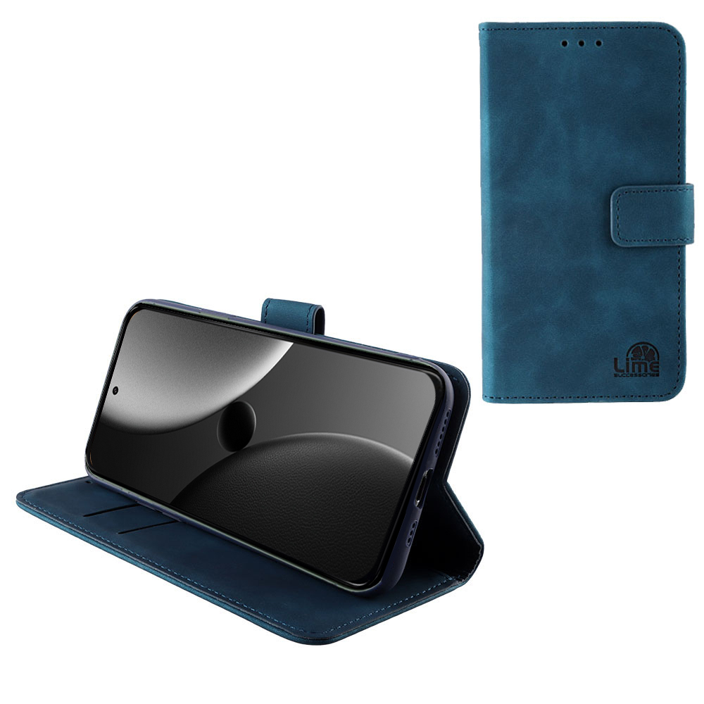 LIME ESSENTIAL ΘΗΚΗ XIAOMI 15 ULTRA 5G 6.73in MAGNET BOOK STAND CLIP DARK BLUE